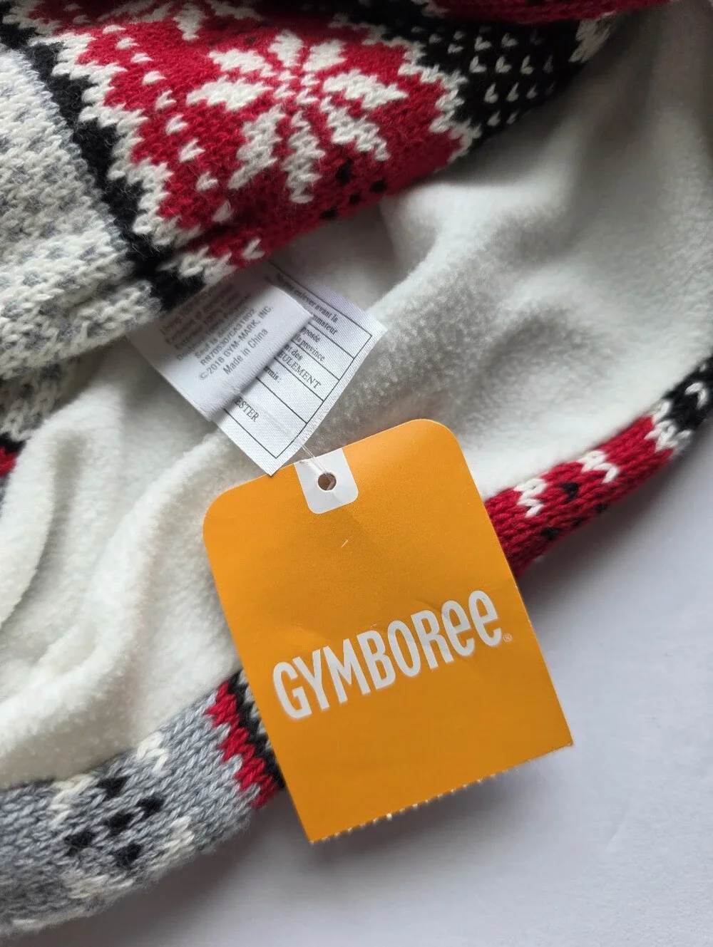Gymboree Scarf Kids Red Black Gray NWT